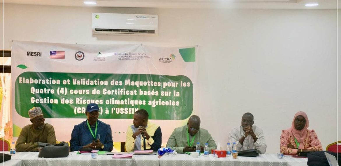 Création de quatre certificats basés sur la gestion des risques climatiques agricoles à USSEIN.